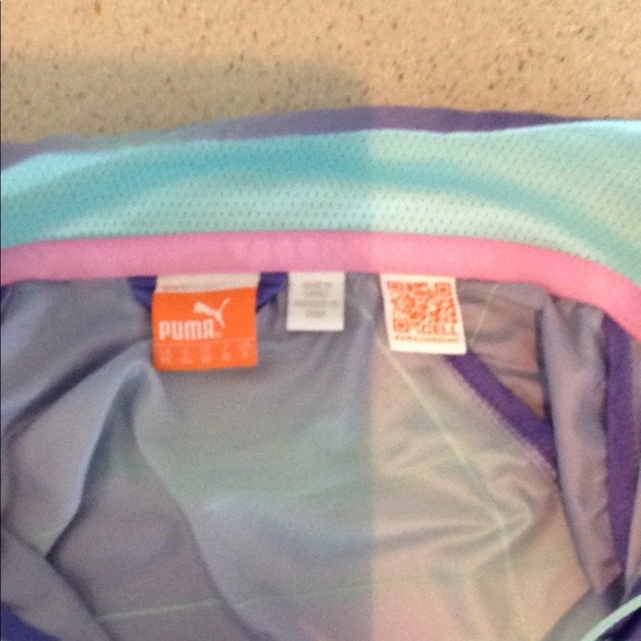 Puma Windbreaker lavender multi colored. NWOT - Picture 4 of 6